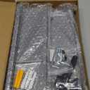 Key Holder for Wall, Decorative Key and Mail Holder with Shelf Has Large Key Hooks for Bags, Coats, Umbrella  Paulownia Wood Key Hanger with Mounting Hardware (9.8W x 6.7H x 4.2D) (Gray)