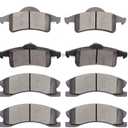 cciyu D945 D791 Front Rear Ceramic Brake Pads Kits 8pcs fit For 1999-2004 For Jeep Grand For Cherokee