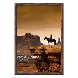 A PLUS MAX 20x30 Picture Frame Brown Light Weight Wall Mount