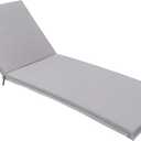 Outdoor Chaise Lounge Chair Cushion 76 x 22.8 x 2.4 Inches Waterproof Replacement Cushions for Outdoor Patio Furniture Pool Lounge
