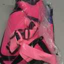 AOFITEE Dog Life Jacket, High Flotation Dog Life Vest with Rescue Handle, Reflective Dogs Life Preserver for Swimming Boating, Adujstable Pet Swimsuit Vest for Small Medium Large Dogs, Pink XL