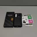 GBEE for Samsung Galaxy Z Fold 4 Case with Card Holder & Kickstand & Hinge Protection & Slide Camera Cover & Built-in Screen Protector, Rugged Phone Case for Galaxy Z Fold 4 2022 (Black)