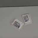 Orga'Neat Picture Holder Storage Case for Fujifilm Instax Mini 12/11/90/40/9/8/7/7+/EVO, Instant Camera Film Accessories 3 inch Photo Pouch, Travel Photo Holder Protective Case w/Wrist Lanyard -2 Set (Transparent)