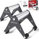 Mochantum Push Up Bar - Heavy-Duty Stainless Steel Pushup Stands with Non-Slip Base, 660 lb Capacity, Portable Home Gym Equipment for Strength Training & Floor Workouts (Black)