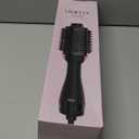 Hair Dryer Brush Blow Dryer Brush in One, Upgraded 4 in 1 Hair Dryer and Styler Volumizer with Negative Ion Anti-frizz Ceramic Titanium Barrel Hot Air Hair Straightener Brush (Black/Pink)