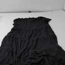Women's Plus Size Casual Summer Tiered Dresses Short Sleeve Scoop Neck Ruffle Hem Loose Fitting Midi Babydoll Dress (XX-Large Plus, Black)