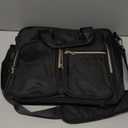 3 Ring Zipper Binder, 2 Inch Ring Binder Organizer Bag with Shoulder Strap Fits 13 Inch Laptop and 500 Sheets, Black (Empty Bag Only)