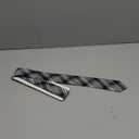 Retreez Retro Styles Classic Plaid Woven Microfiber Skinny Tie