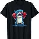 Funny kids boxing Shark Outfit with punching Gloves T-Shirt XS