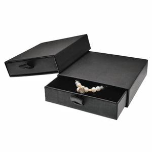 GymRichy 2 Pack Jewelry Gift Boxes Cardboard Jewelry Boxes, 3.5 x 3.5 x 1 Inch Small Gift Boxes for Jewelry Earrings Necklaces Handmade Bangles Bracelets (Black)