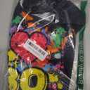 80s Outfit for Women Plus Size I Love The 80's Costumes 80s Off Shoulder T-Shirt Tops Neon Clothes Oversized (Black,2X-Large)