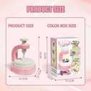 Bo-Toys DIY Fabric Flower Bouquet Kit  Kids Arts & Crafts Set with Embossing Machine, 28 Flowers, Vase & Base  Creative Preschool Activity Gift for Girls and Boys