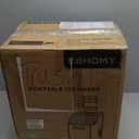 EUHOMY Ice Cube Maker Machine Countertop, 2 Ways to Add Water, 45Lbs/Day 24 Pcs Ready in 13 Mins, Self-Cleaning Portable Compact, with Ice Scoop & Basket, Perfect for Home/Kitchen/Office/Bar