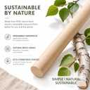 2PCS Birch Dowel Rods 1” x 48” Long – Natural Unfinished Craft Wood Sticks for Crafting and Decor Round Wooden Dowels for Crafts DIY and Macramé Projects Smooth Surface