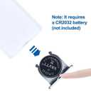 PZL New Replacement Remote Control for Dyson Pure Hot + Cool Fan/Heater HP04 HP05 HP06 HP07 HP09 - Silver, Without Magnetic Function, No Battery