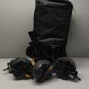 PORTAL 400L Collapsible Double Decker Wagon, Folding Wagon Cart with Tailgate, Beach Wagon with Big Wheels, 450LB Heavy Duty Foldable Wagon, Large Capacity Wagon for Camping, Sports, Garden, Baseball