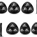 Appliance Casters  Furniture Sliders & Appliance Rollers for Kitchen, Coffee Machine, Blender, Oven  Helps Mom or Wife Easily Solve Countertop Sliding (Black, 8pcs)