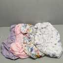 Bimocosy Crib Sheets for Girls, Fitted Crib Sheet 4 Pack for Standard Crib and Toddler Mattresses, Super Soft Breathable Microfiber Baby Sheet 28x52x8in, Butterfly/Floral/Pink/Purple