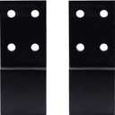 Bed Frame Legs Replacement Parts Bed Feet Furniture Support Leg Reinforcement Kit for Wooden Beds Table Cabinet Sofa Bolt-On Direct Replacement Straight Leg Replace Part Not Plastic Black 2 PCS 3inch