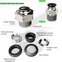 2 x Pneumatic Male Straight 1/4 Inch Tube OD x 1/4" NPT Push to Connect Fittings Mode PC1/4xN02(Pack of 10)