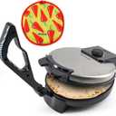 10inch Roti Maker by StarBlue with FREE Roti Warmer and Removable Handle - The automatic Stainless Steel Non-Stick Electric machine to make Indian style Chapati, Tortilla, Roti AC 110V 50/60Hz 1200W (SB-BLA1120)
