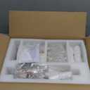 AMZASA Plug in Crystal Chandelier,French Country Gold Crystals Chandelier Pendant Lighting, 4 Light Glass Crystal Light for Living Room, Wedding, Island, Bedroom, Hallway,Foyer,Electroplating