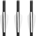 TAC Vanes Driver Hybrid Vanes, Vanes for Archery Bowhunting and Recreational Shooting (2.25", White)