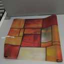 Stained Glass Window Privacy Film Static Cling - Rainbow Glass Decorative Sun Blocking Window Covering, Non-Adhesive Removable Stickers for Home & Office, 17.5" x 39.3" (Color 11)