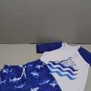 Boys Two Piece Rash Guard Swimsuits Sets Bathing Suits with Trunks 4-12 Years
 Size 8Y