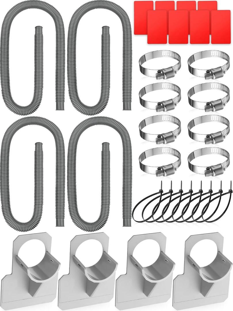 Weysat 4 Sets Pool Hose Replacement Above Ground Pools, 1.25 x 59", Griege