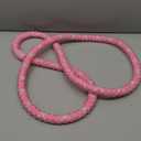 Weighted Exercise Hoop, Adult Soft Tube Weighted Hoop, 3.3LB Foldable Soft Tube Hoop, no Pinch, no Waist Injury. (Pink)