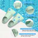 Gintenco Swim Fins, Kids Swim Training Fins for Lap Swimming, Travel Size Flippers with Mesh Bag, Silicone Swimming Fins for Kids Teens Adults Women Men