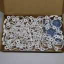 60 Pcs Mount Compatible with 100 ft Govee Pro H706 H806 Permanent Outdoor Lights Brackets with Screws for Soffit, Clip Replace Glue(White)