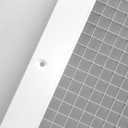 HVAC Premium 12'' x 22'' or 22'' x 12'' Cube Core Eggcrate Return Air Grille - Aluminum Rust Proof - HVAC Vent Duct Cover - White [Outer Dimensions: 14.75]