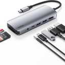 Belkin USB-C Hub, 7-in-1 Multiport Adapter - USB Docking Station with 4K HDMI, USB-C PD 3.0 Port, 2 x USB-A 3.1 Ports, SD Card & MicroSD Card Slots, & 3.5mm Audio Jack for MacBook, Air, iPad Pro, XPS