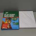 Uinkit 100 Sheets Thick Inkjet Glossy Photo Paper Picture 8.5x11 62lb 230g 11.1mil Cardstock Postcard Brochure For Dye Ink Inkjet Printer