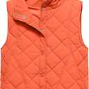 Gacaky Women's Puffer Vest Sleeveless Button Down Outerwear Warm Quilted Lightweight Down Winter Jackets Coats (S)