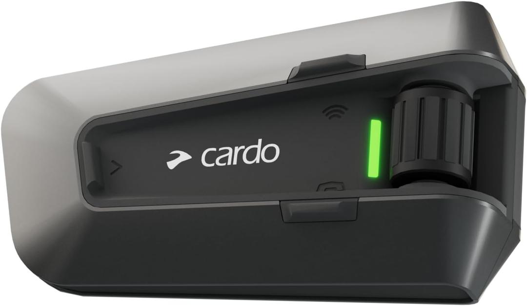 Cardo PACKTALK Edge Motorcycle Bluetooth Communication System Headset Intercom - Single Pack