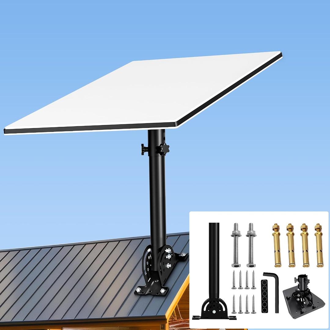 Starlink Heavy Duty Pivot Roof Mount, 160 Degree Tilt for Better Signal, Compatible with Starlink Gen 3 Dish