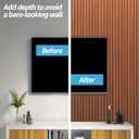 Art3d WPC Wainscoting Panels, 16-Pack 48 x 6 Inch 3D Wall Accents for Interior Wall Decor, Living Room, Bedroom, Teak