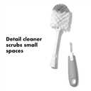 OXO Tot Bottle Brush with Nipple Cleaner and Stand Gray, 2-Pack