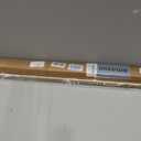 AIZESI One-Piece Brushed Gold Tension Shower Curtain Rod 54-90" No Drilling