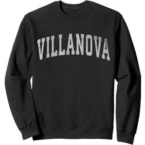Villanova Name Vintage Retro Gift Men Women Boy Girl Sweatshirt, M