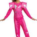 Pink Armor Minecraft Costume, Official Minecraft Pink Armor Outfit for Kids, Classic Child Size Medium (7-8)