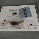 Collapsible Foot Spa Bath with Heat,Foot Massager with Two Side Supports,Leakage Protector,Temperature Control,Bubbles,Red Light,Timer,Feet Spa Tub,Feet Soaker,Gifts (Black)