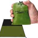 Frelaxy Pocket Picnic Blanket, Waterproof Sandproof Beach Mat, Compact Camping Tarp for Festivals, Hiking, Travel, Outdoor Recreation (Army Green, 28'' x 47'')