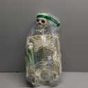 36" Skeleton Halloween Decorations, 3FT Realistic Full Body Movable Posable Joints Skeleton, Creepy Halloween Plastic Skeleton for Graveyard Decorations, Haunted House Props Indoor/Outdoor Decor