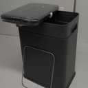 ELPHECO Bathroom Trash Can with Lid 2.5 Gallon Motion Sensor Slim Garbage Can Small Touchless Trash Bin Bathroom Decor 9.5 Liter Smart Waste Basket for Bedroom, Living Room, Toilet (Black)
