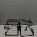 2-Pack Cutting Board Organizer, 5-Slot Steel Kitchen Storage Rack for Cutting Boards, Baking Trays, and Thin Pans - Compact Clutter-Free Solution