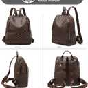 Womens Backpack Purse Leather Anti-theft Large Fashion Designer Travel Backpack Bag Men's Backpack Shoulder Bags, A-brown